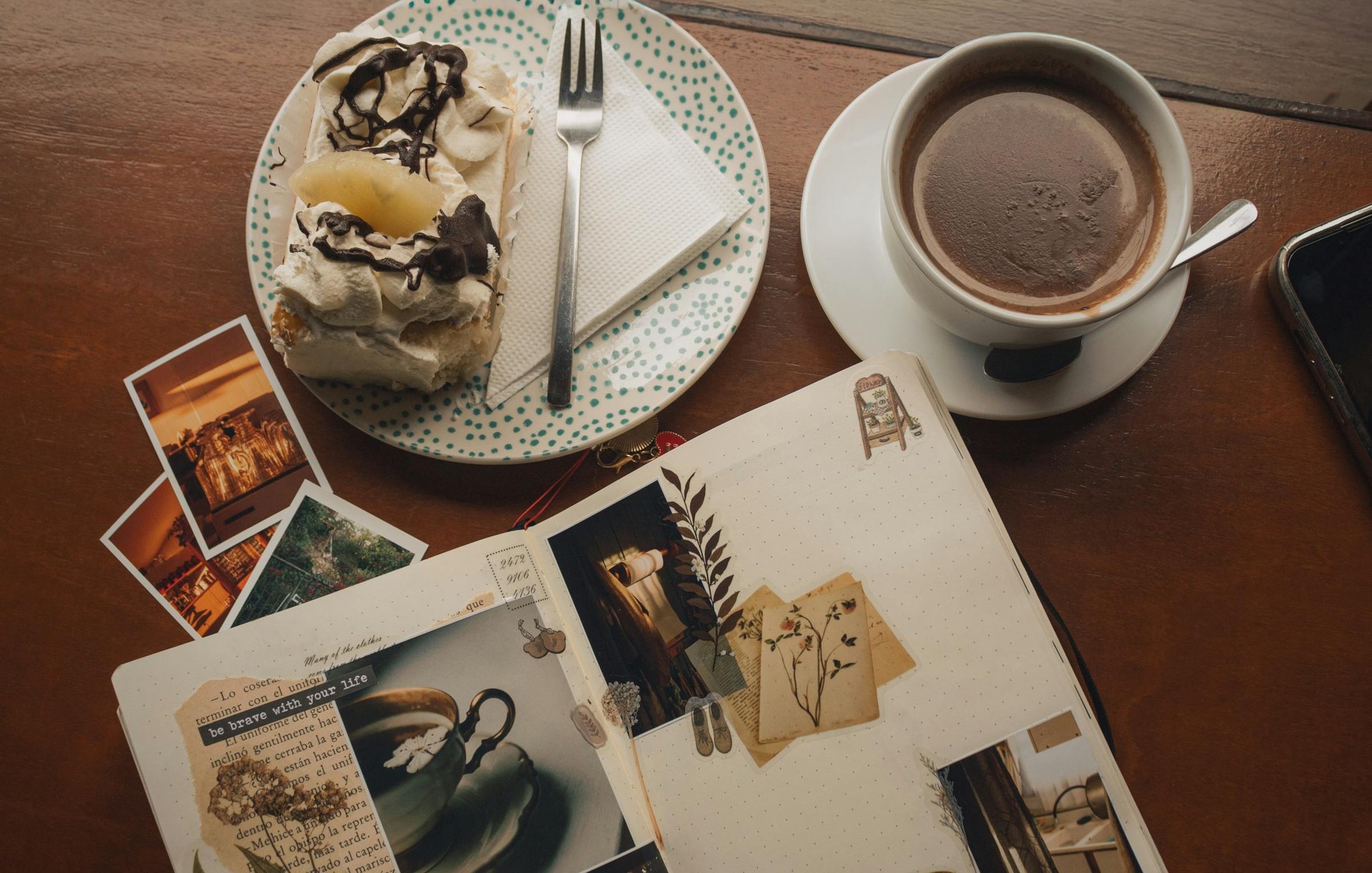 Mesa de café en Valparaíso